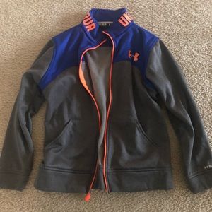 Boys size medium under armor zip up